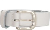 Old West Leren Dames Riem - 28 mm - Echt Leer - Wit - Riemmaat 105