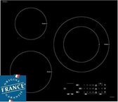 SAUTER SPI6300 - Inductiekookplaat - 3 zones - 7200 W - L 60 x D 52 cm - Glascoating - Zwart