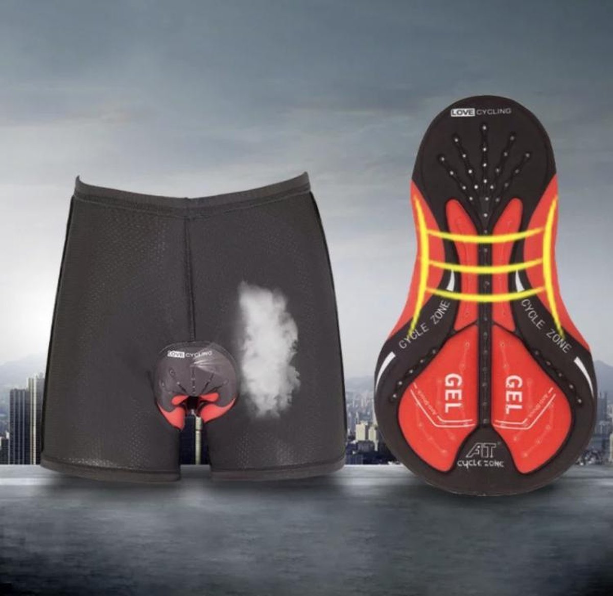 Fiets onderbroek - Gel racefiets ondergoed - schokbestendig wielrenners shorts PRO - XL