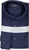 Profuomo   Overhemd Blauw  - Maat UK15.5-EU40 - Heren - Never out of stock Collectie - Katoen