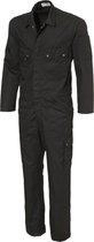 Ultimate Workwear - Salopette standard IMST - polyester / coton - 245gr / m2 - Noir