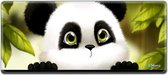 Muismat xxl gaming schattig pandabeertje 90 x 40 cm - Sleevy - mousepad - Collectie 100+ designs