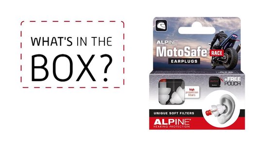 Alpine Motosafe Race - Bouchons d'oreilles pour moto - Protection auditive  Race - SNR