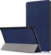 Huawei MediaPad T5 10.1 Inch Tablet Hoesje – Flip Cover Book Case – Donkerblauw