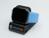 iWatchClub - Blauw Siliconen Sportbandje - Geschikt voor Apple Watch Series 1/2/3/4/5/6/SE - 42/44MM - Small/Medium