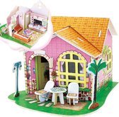 Robotime modelbouw - Miniatuur Bouwpakket - Living room and inside furniture - 82 pieces Size: 300/225/3 mm