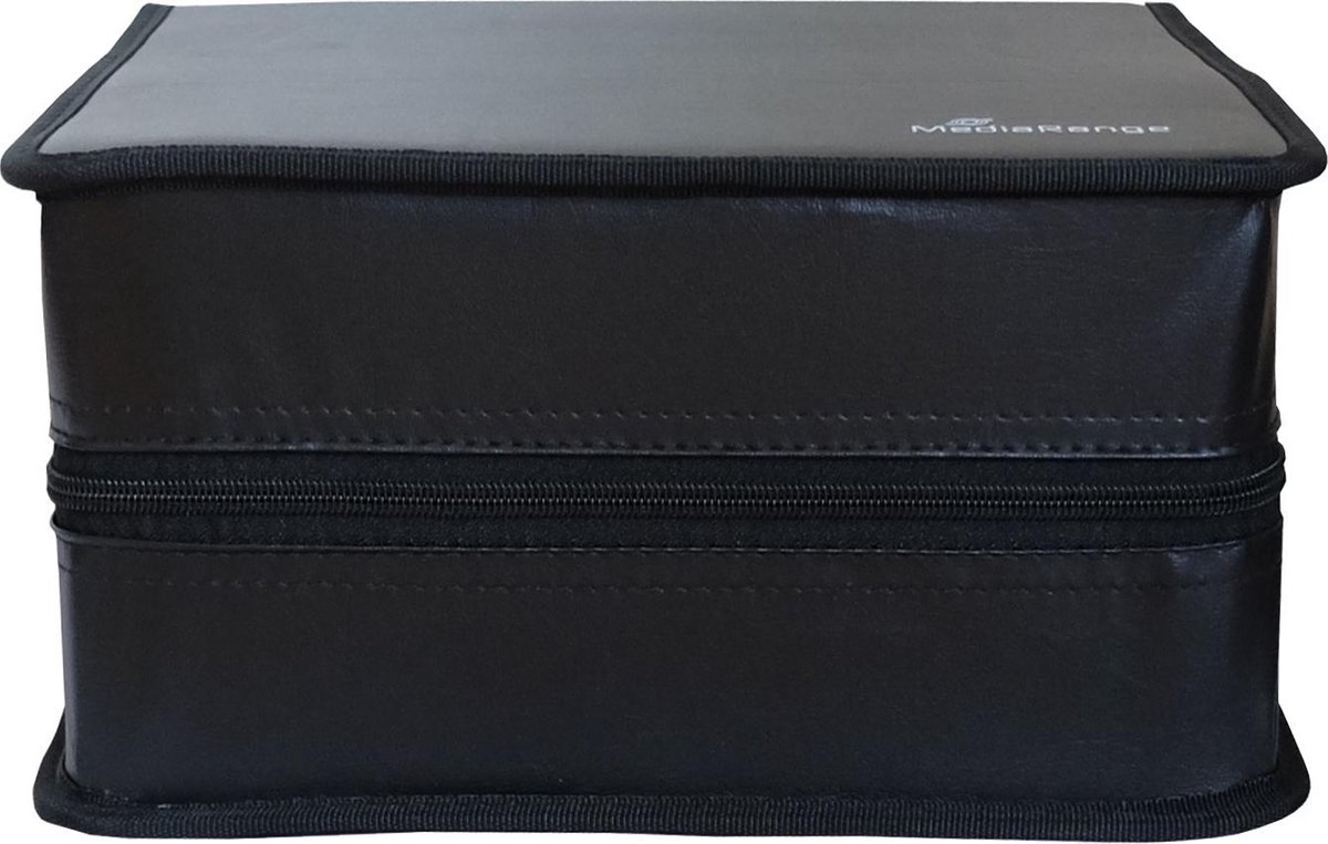 MediaRange | Opbergmap | 500 Disc | Zipper | Wallet | Kunstleer
