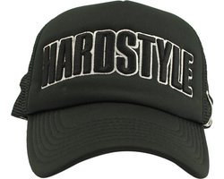 HARDSTYLE Trucker Pet Cap Zwart Wit - Zomer Pet - Festival Pet