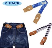 Elastische Riem zonder Gesp Kinderen Gespvrije Riem Stretch Band