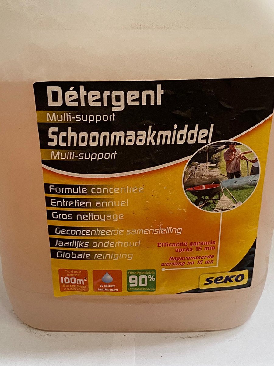Seko- Schoonmaakmiddel 5L - Gecontreerde samenstelling - jaarlijks onderhoud - globale reiniging -