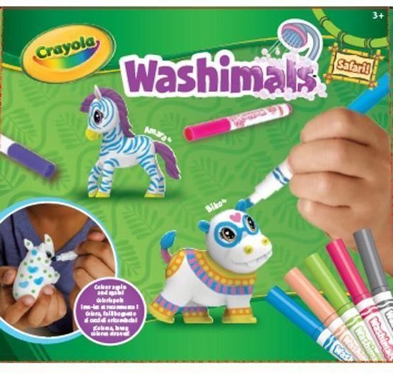 Afbeelding van het spel Washimals - My Animals to Color - Safari Kit 2