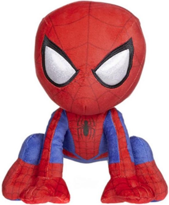 Marvel - Spiderman - Knuffel - Spider-Man in Bended Action - Pluche - 28 cm  | bol.com