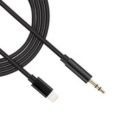 Lightning compatible naar 3.5mm aux-kabel – 0.9m – Zwart