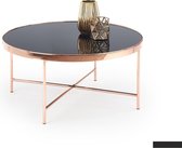 Maison´s salontafel – Salontafel koper – Ronde salontafel – Bijzettafel – 40x82cm – Koper – Zwart