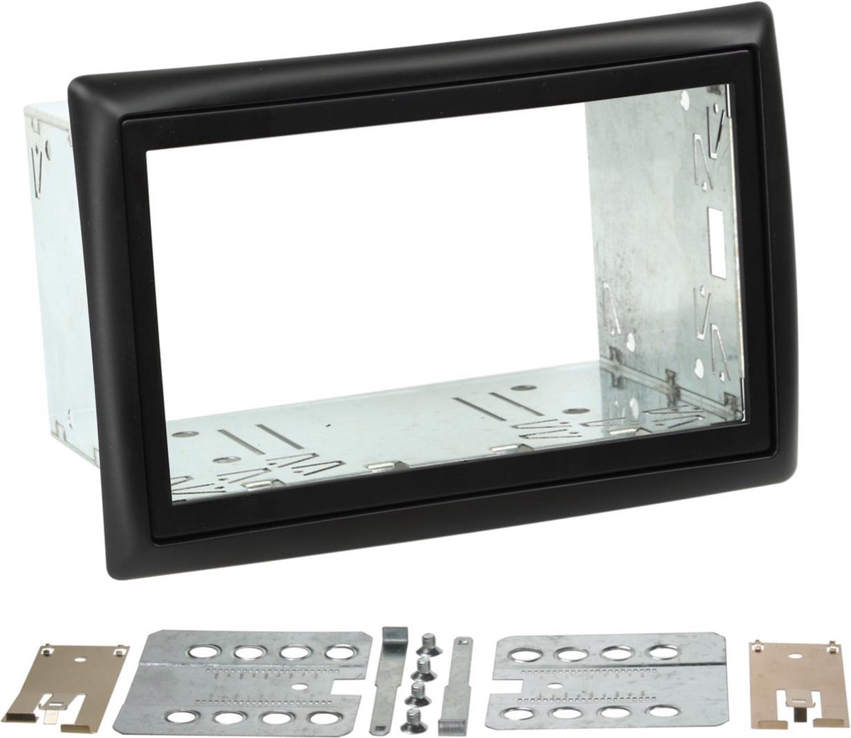 2-DIN Paneel geschikt voor Renault Mégane 2002-2010 - kleur: Zwart