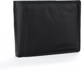 Massi MIliano Portemonnee Heren Geheel Nappa Leer Billfold  Zwart - (MMFLRS-27-6 ) -