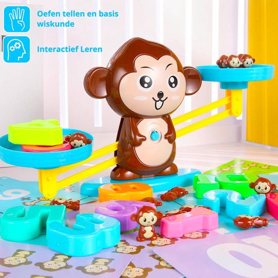 Discipline Tochi boom overschrijving Educatief Speelgoed - Monkey Balance - Educatief Speelgoed voor Kinderen  Vanaf 3 Jaar... | bol.com