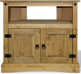 Bijzettafel Massief hout - koffietafel (Incl LW3D Klok) l - coffee table woonkamertafel