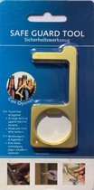 Safe Guard Tool - Sleutel - Sleutelhanger - Zink - Hygiëne Sleutel - Antibacterieel - Hygiene Key - No Touch Key - Flessenopener