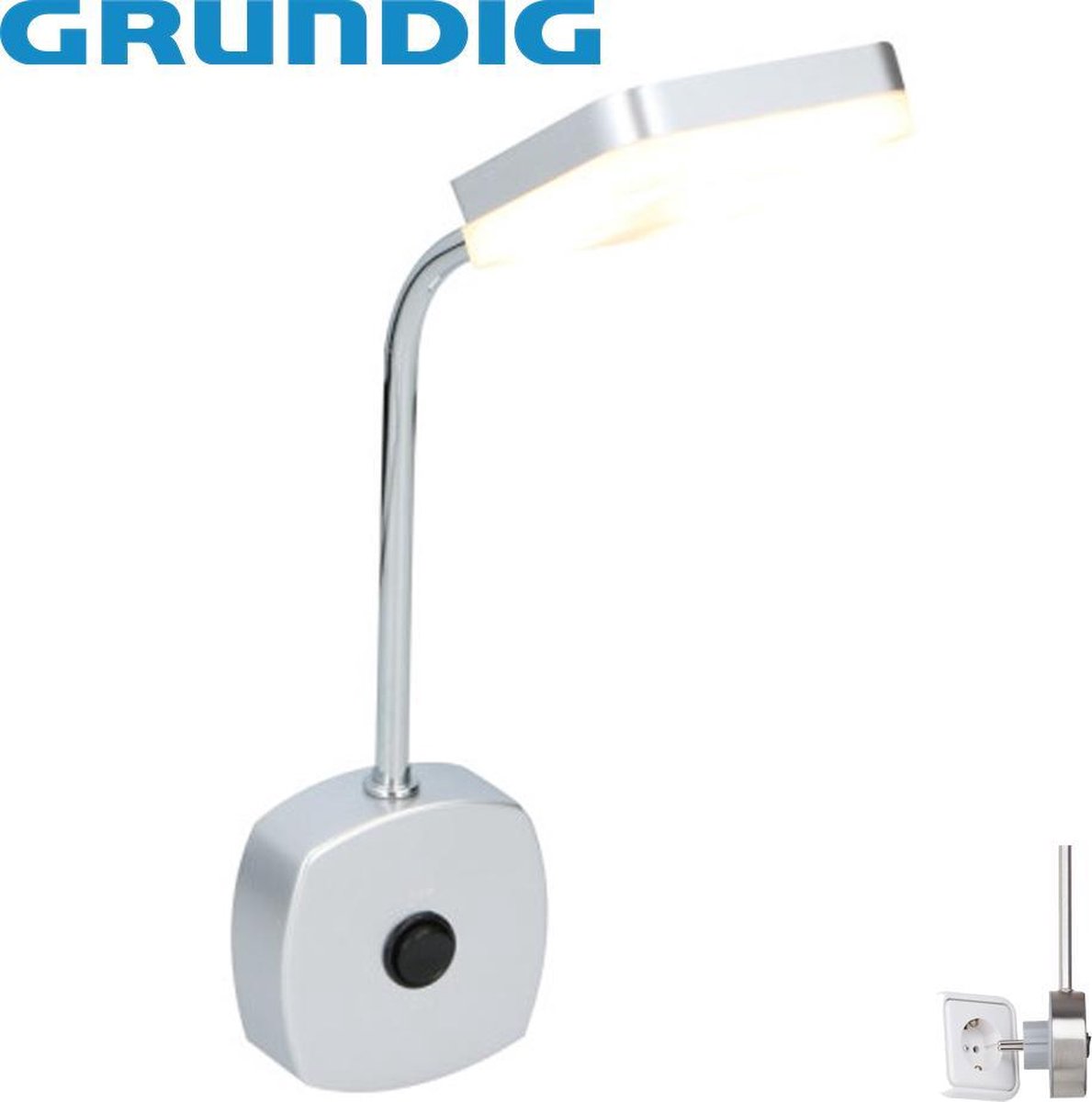 Grundig - Stopcontactlamp - Wit | bol.com