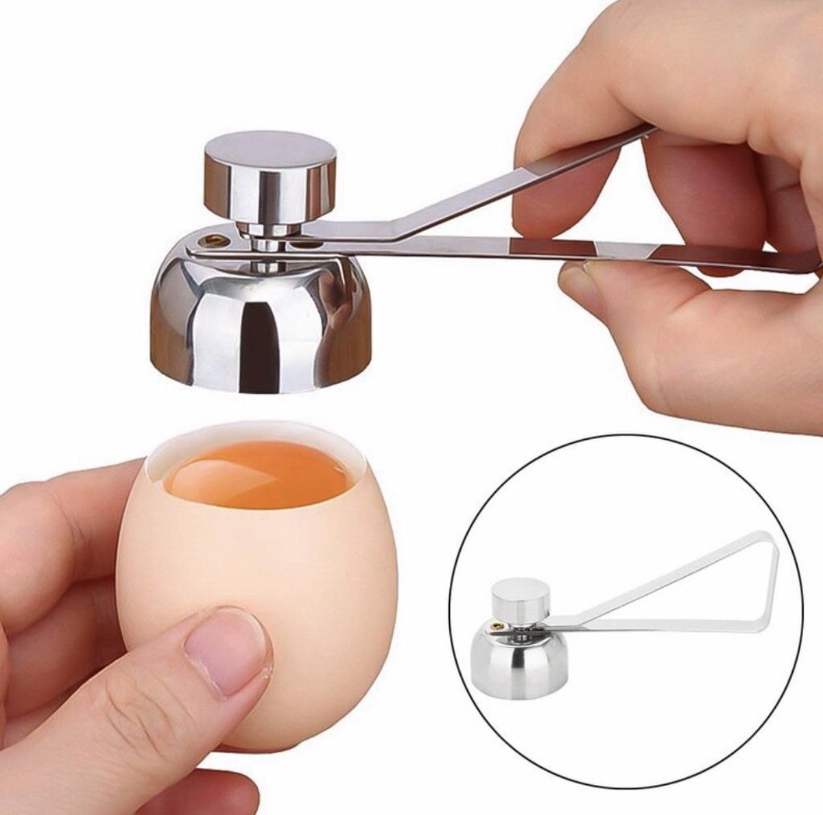 Creativiteit Eierschaal Cracker Gemakkelijke Separator, Handheld Opener Ei Breaker, Keuken Gadget Tool Met Veilige Snelle Scheiding Eieren