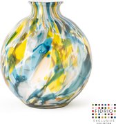 Design vaas Bolvase With Neck - Fidrio COLORI - glas, mondgeblazen bloemenvaas - hoogte 23 cm