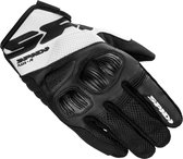 Spidi Flash-R Evo Black White Motorcycle Gloves S