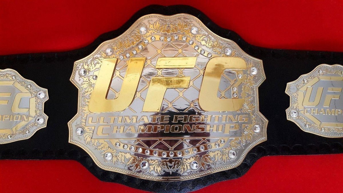 UFC Ultimate Fighting Championship Belt Replica - One Size - 2MM - AA Fitness Gear