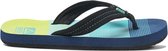 Reef Slippers - Maat 31/32 - Unisex - donkerblauw/blauw/lime groen