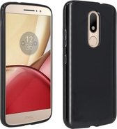 Motorola Moto M Tpu Siliconen Case Hoesje Zwart
