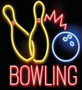 Wandbord - Bowling - Neon Style - Gebolde Duitse Kwaliteit