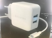 Innergie PowerCombo Pro 21W muurlader + Lightning kabel