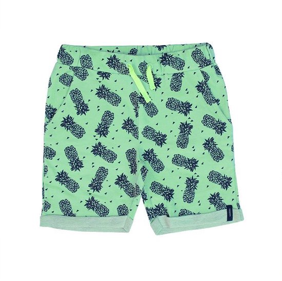 Noppies Jongens Korte broek - Bright Green - Maat 128 | bol.com