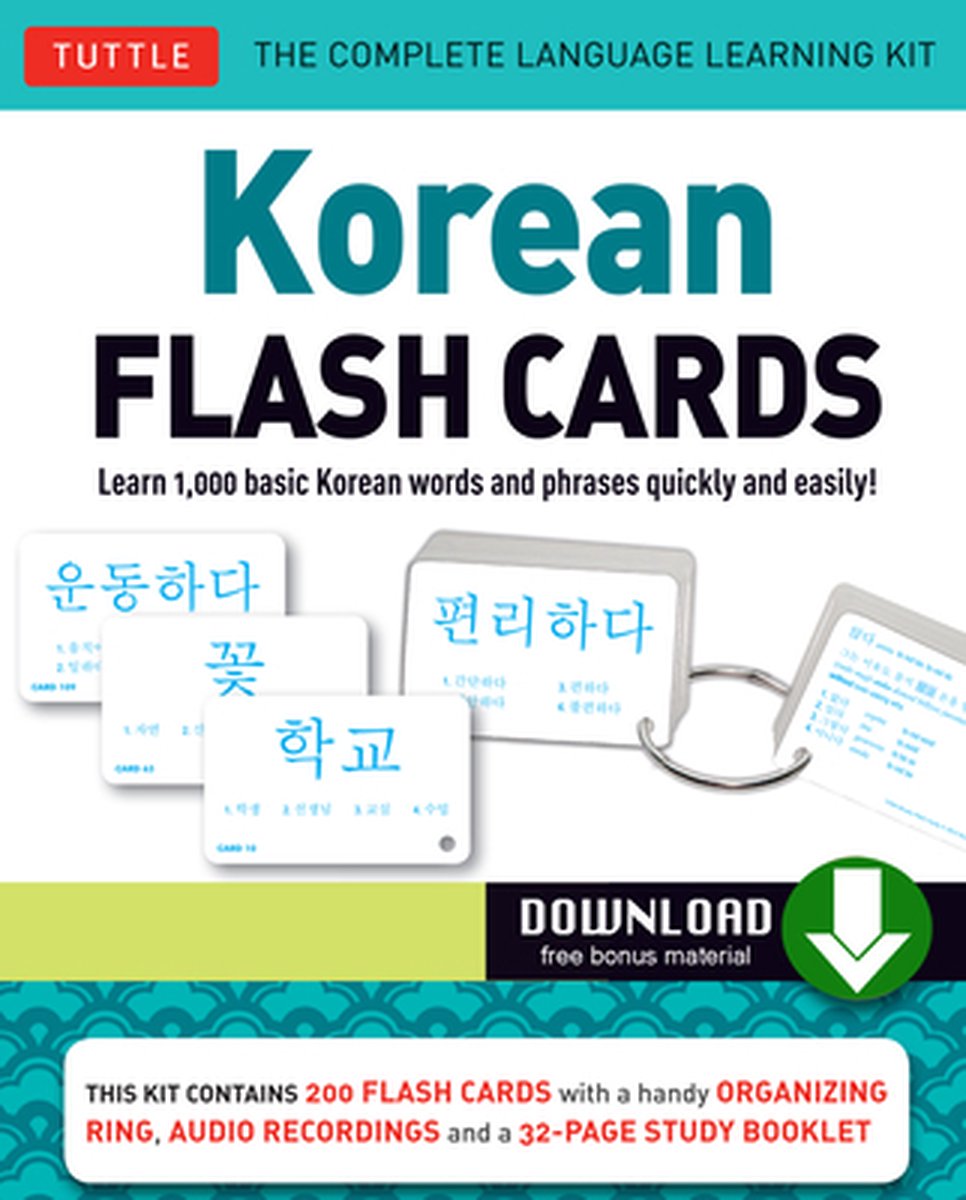 Omslag van Korean Flash Cards Kit Ebook