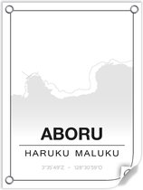 Tuinposter ABORU (Molukken) - 60x80cm