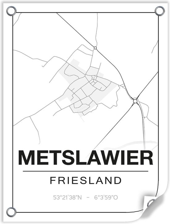 Tuinposter METSLAWIER (Friesland) 60x80cm bol