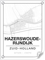 Tuinposter HAZERSWOUDE-RIJNDIJK (Zuid-Holland) - 60x80cm