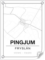 Tuinposter PINGJUM (Fryslân) - 60x80cm