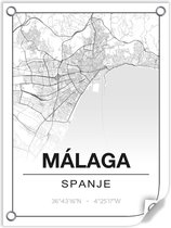 Tuinposter MALAGA (Spanje) - 60x80cm