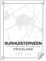 Tuinposter SURHUISTERVEEN (Friesland) - 60x80cm