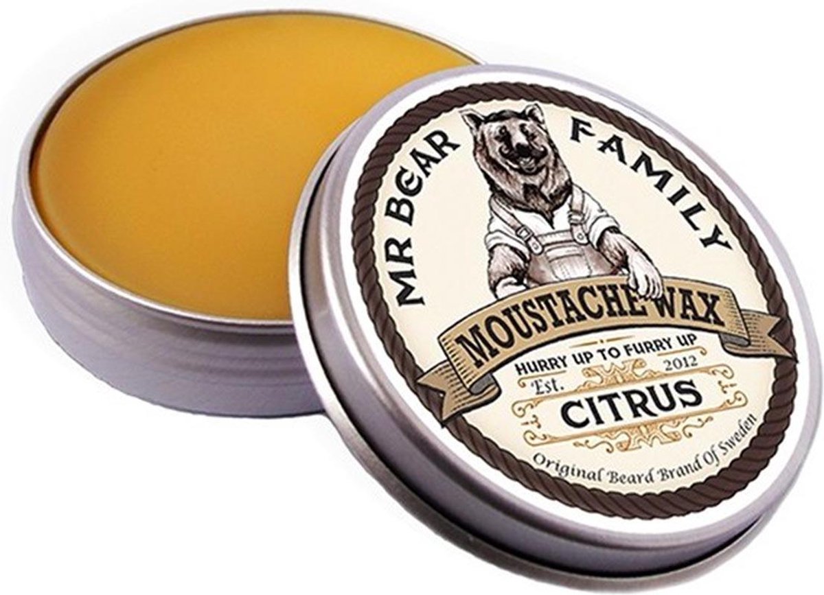 Mr Bear Family Beard Care Moustache Wax