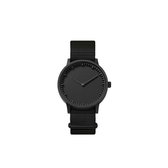 LEFF amsterdam - T40 - Horloge - Nylon - Zwart/Zwart - Ø 40mm
