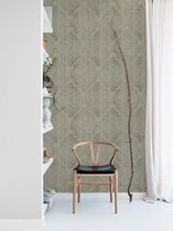 Assorti | old karpet, vervaagd vintage kleed | grijs-bruin-groen | vliesbehang 0,53x10m