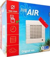 IVC Air ventilator | Original 100 | Ø 100 mm | capaciteit 98 m³ / uur | geschikt voor ruimtes tot 10 m² | wit
