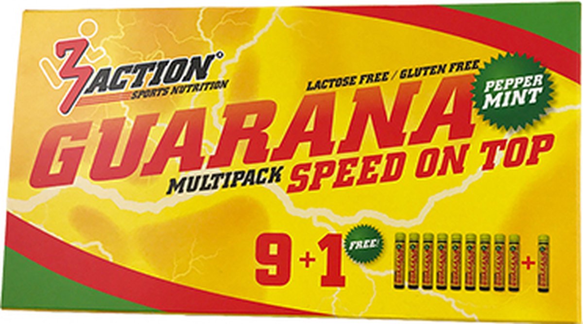 Goedkoopste 3Action Guarana Pepper Mint (10x25ml