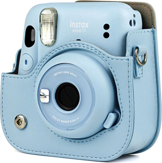 Vintage Case voor Fujifilm Instax Mini 11 – Hoesje met Draagriem – Camera  Tas - Blauw | bol.com