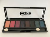 Leticia Well - Oogschaduw Palette - 8 donkere tinten abrikoosroze/roze/oud roze/paars/bruin/zwart/groen/blauw - nummer 34450 58