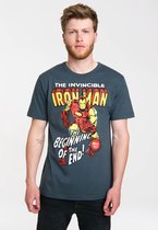 Logoshirt T-Shirt Iron Man Logo - Marvel (Medium)