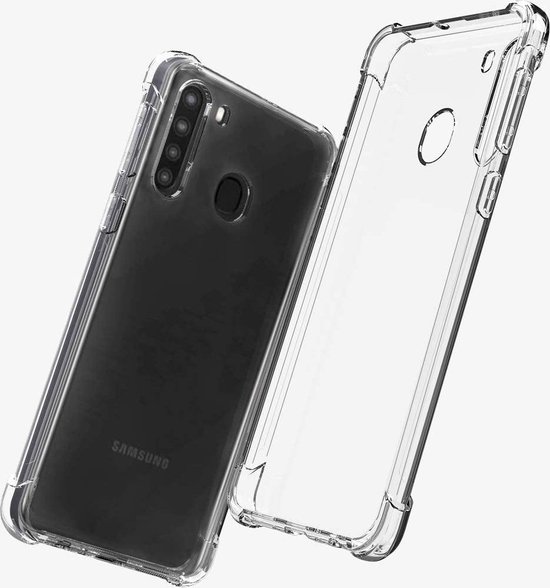Samsung Galaxy A21 Hoesje Transparant - Anti Shock Back Cover | bol.com
