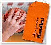 Handbal sporthanddoek oranje. Oranje sporthanddoeken in formaat 50x100 cm.